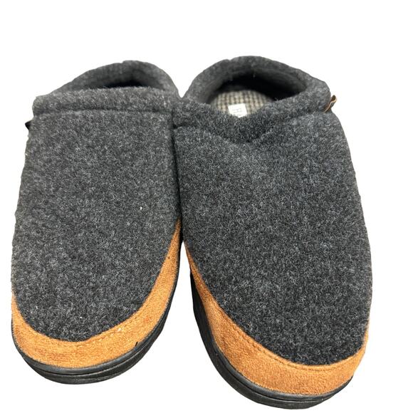 Haggar Mens Clog Slippers Size Medium Gray Felt Memory Foam Lightweight New - Picture 8 of 10